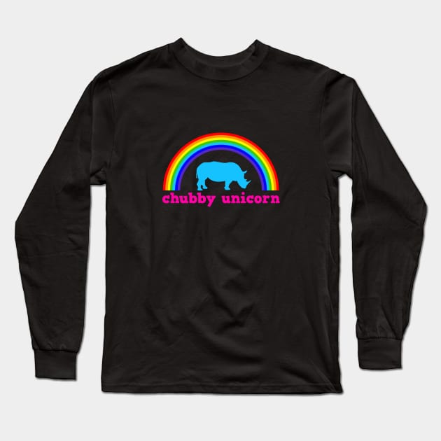 Chubby Unicorn Long Sleeve T-Shirt by ExtraExtra